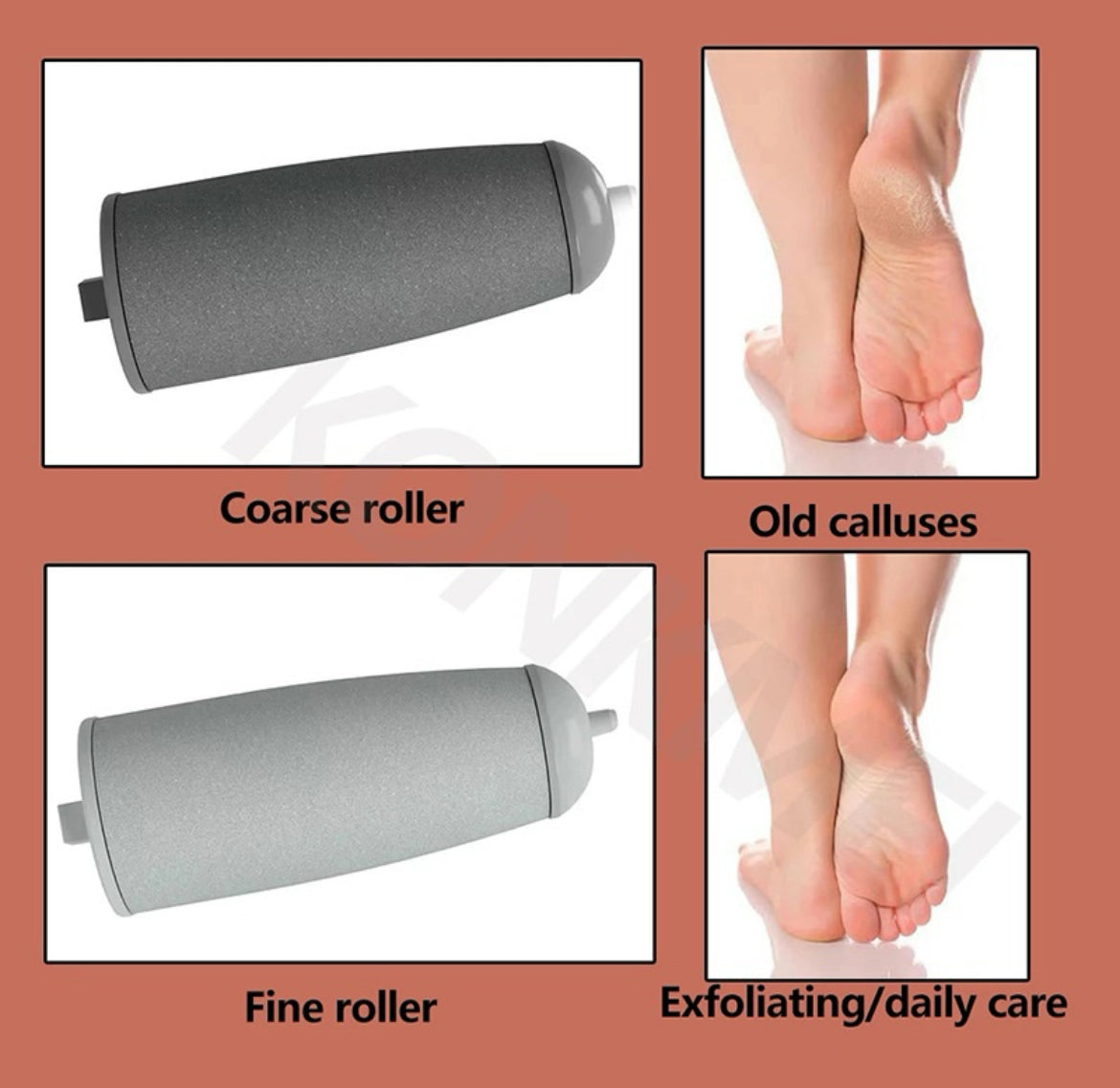 Electronic Cordless Pedicure Callus Dead Skin Remover Polishing Tool