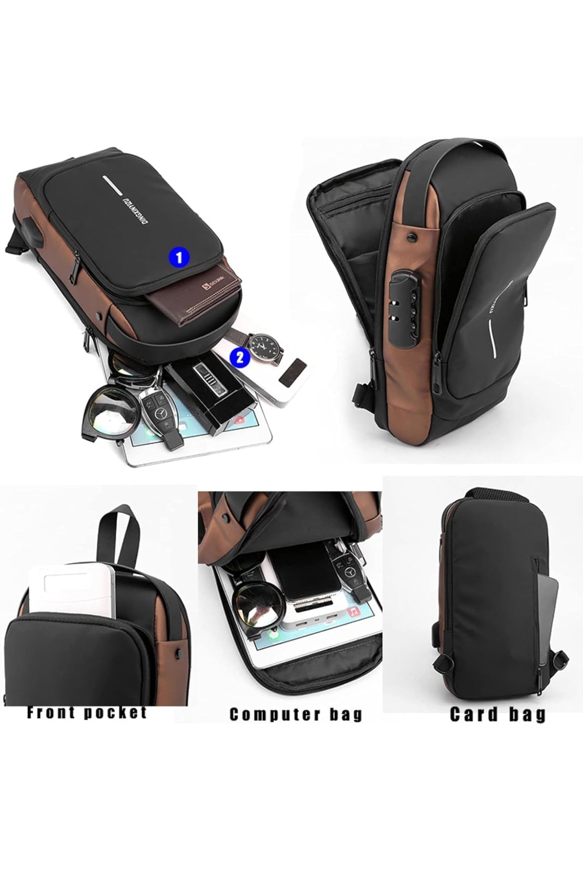 CrossBody Sling Bag For Men And Women Anti-Theft Fashion