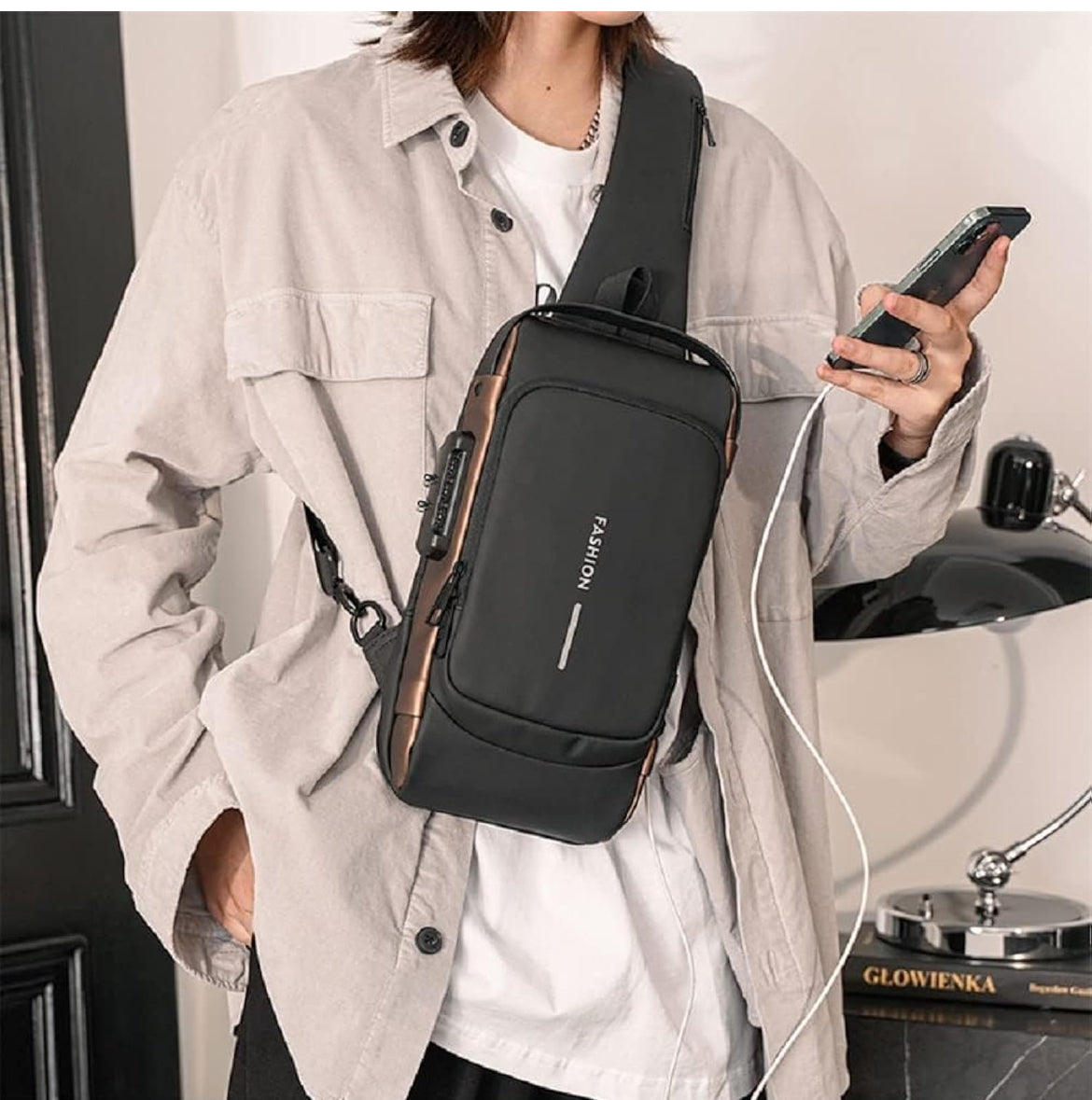 CrossBody Sling Bag For Men And Women Anti-Theft Fashion