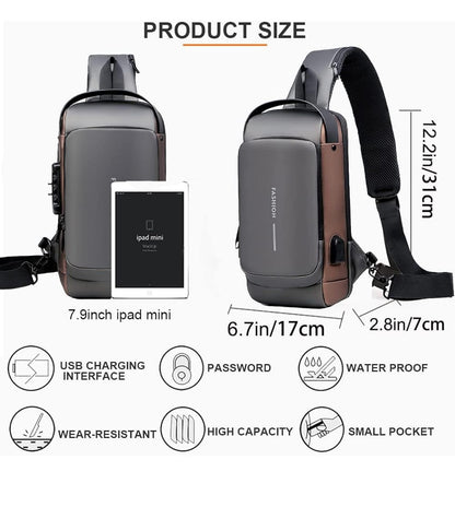 CrossBody Sling Bag For Men And Women Anti-Theft Fashion